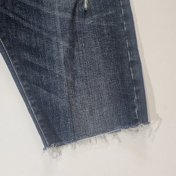 Wrangler Jean Shorts Womens 34x22 Slim Fit High Rise Cutoff Jorts - Picture 3 of 6